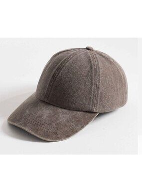 The Hat Depot Brown Cotton Pigment Dyed Adjustable Strap Baseball Cap